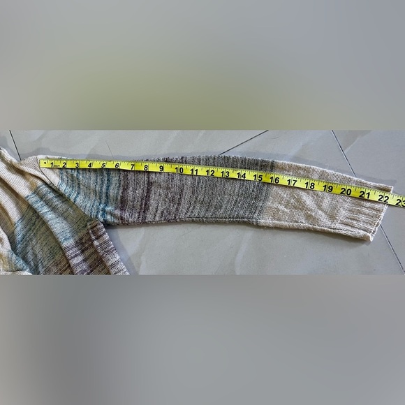 Wet Seal Long Sleeve Open Cardigan Sweater Women’s Fringe on Front Made U.S.A - Picture 13 of 16